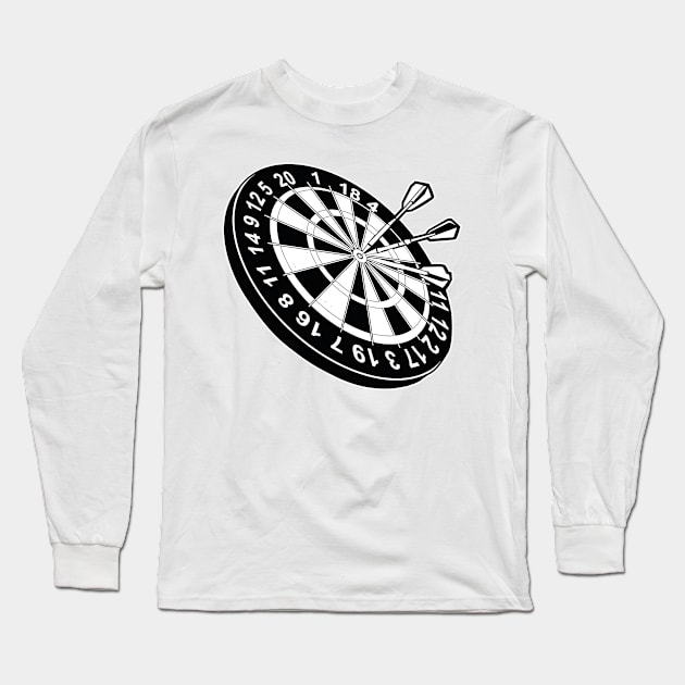 Dartboard Long Sleeve T-Shirt by ShirtyLife